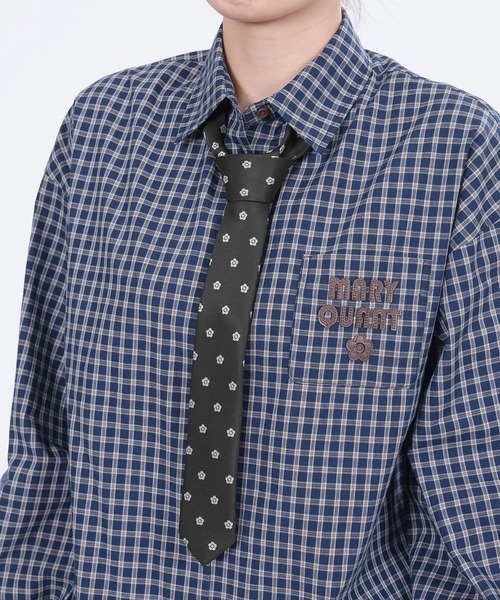 MARY QUANT（マリークワント）の「デイジーパターン ネクタイ（付け襟・レディース・ブラック・FREE）」の5枚目の写真