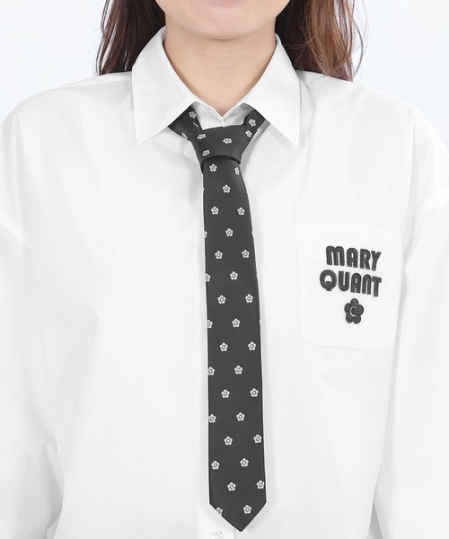 MARY QUANT（マリークワント）の「デイジーパターン ネクタイ（付け襟・レディース・ブラック・FREE）」の6枚目の写真