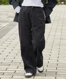 【セットアップ対応】コーデュロイ ワイドストレートパンツ【THE CRAFT CREW PRODUCTS】スミクロ