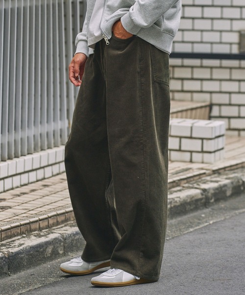 THE CRAFT CREW PRODUCTS（ザクラフトクループロダクツ）の「【セットアップ対応】コーデュロイ ワイドストレートパンツ【THE CRAFT CREW PRODUCTS】（その他パンツ・メンズ・ブラック/グレイッシュベージュ/オリーブ/ブラウン/スミクロ・S/M/L）」の19枚目の写真