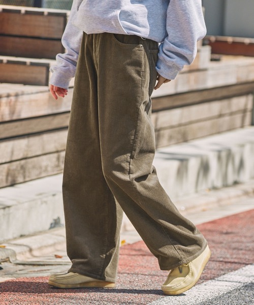 THE CRAFT CREW PRODUCTS（ザクラフトクループロダクツ）の「【セットアップ対応】コーデュロイ ワイドストレートパンツ【THE CRAFT CREW PRODUCTS】（その他パンツ・メンズ・ブラック/グレイッシュベージュ/オリーブ/ブラウン/スミクロ・S/M/L）」の9枚目の写真