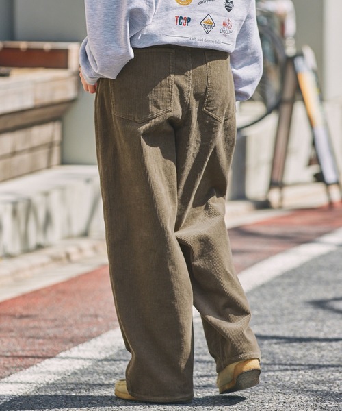 THE CRAFT CREW PRODUCTS（ザクラフトクループロダクツ）の「【セットアップ対応】コーデュロイ ワイドストレートパンツ【THE CRAFT CREW PRODUCTS】（その他パンツ・メンズ・ブラック/グレイッシュベージュ/オリーブ/ブラウン/スミクロ・S/M/L）」の10枚目の写真