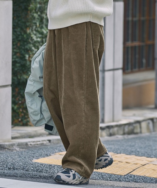 THE CRAFT CREW PRODUCTS（ザクラフトクループロダクツ）の「【セットアップ対応】コーデュロイ ワイドストレートパンツ【THE CRAFT CREW PRODUCTS】（その他パンツ・メンズ・ブラック/グレイッシュベージュ/オリーブ/ブラウン/スミクロ・S/M/L）」の16枚目の写真