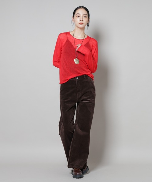 セール】コーデュロイワイドパンツ（その他パンツ）｜NANO universe