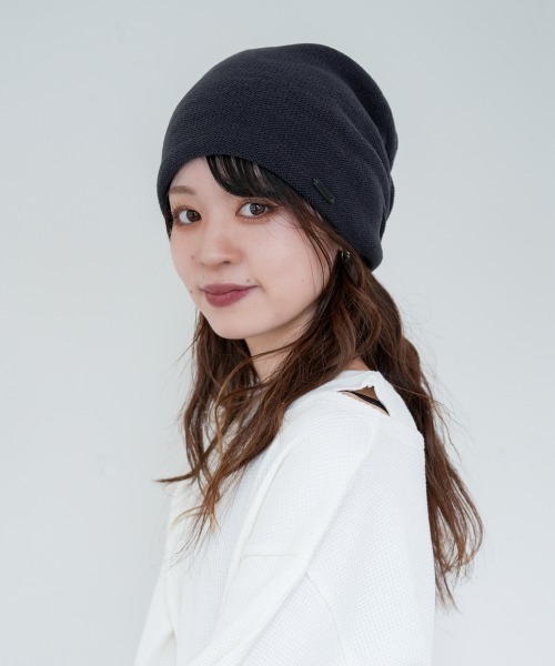 polcadot（ポルカドット）の「ニット シングルワッチ/ビーニー ユニセックス（ニットキャップ/ビーニー・メンズ・ベージュ/ネイビー/ブラック/チャコールグレー・FREE）」の15枚目の写真