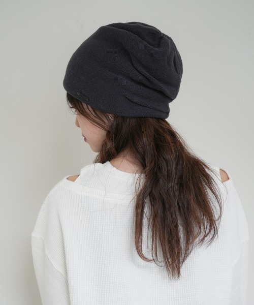 polcadot（ポルカドット）の「ニット シングルワッチ/ビーニー ユニセックス（ニットキャップ/ビーニー・メンズ・ベージュ/ネイビー/ブラック/チャコールグレー・FREE）」の17枚目の写真