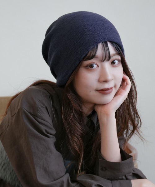 polcadot（ポルカドット）の「ニット シングルワッチ/ビーニー ユニセックス（ニットキャップ/ビーニー・メンズ・ベージュ/ネイビー/ブラック/チャコールグレー・FREE）」の18枚目の写真