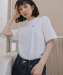 Calvin Klein/カルバンクライン SS EASY MONOGRAM TEE ワンポイント 半袖 Tシャツ カットソー メンズ レディース 秋 秋服 2026年秋冬