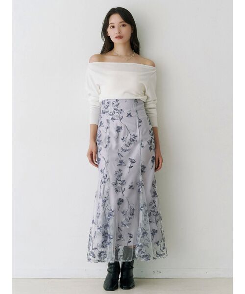 エンブロイダリーマーメイドスカート（スカート）｜MERCURYDUO