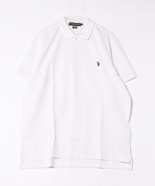 U.S. POLO ASSN.(ユーエスポロアッスン)の「【U.S. POLO ASSN】《ワンポイント刺繍コットンTシャツ》(Tシャツ/カットソー・メンズ・ホワイト・X-LARGE)」の1枚目の写真