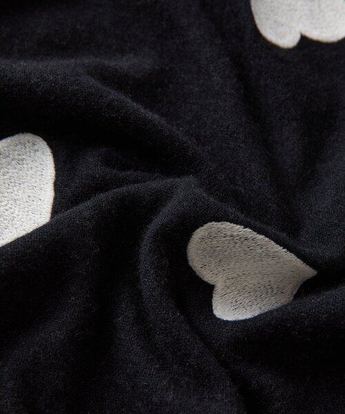 BEARDSLEY(ビアズリー)の「《CITRUS》ハート刺繍ストール(ストール/ショール・レディース・ブラック・FREE)」の10枚目の写真