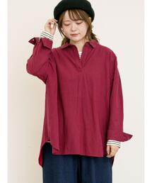 Samansa Mos2 | 後ろ釦スキッパーチュニック(チュニック)