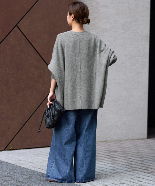 WEB限定追加 / 新色》ラムウールビッグカーディガン（カーディガン