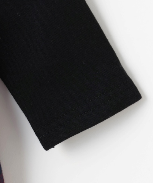 X-girl Stages（エックスガールステージス）の「チェックロゴワンピース風カバーオール（ロンパース・キッズ・ブラック/アイボリー・70cm）」の10枚目の写真