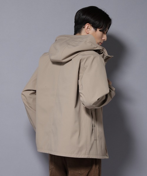 NANO universe（ナノユニバース）の「ボンディングウォームパーカー（ブルゾン・メンズ・チャコール/ブラック/ベージュ・XL/L/M/S）」の9枚目の写真