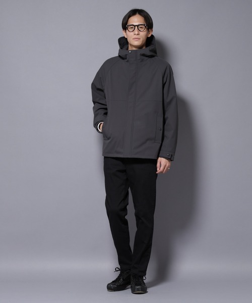 NANO universe（ナノユニバース）の「ボンディングウォームパーカー（ブルゾン・メンズ・チャコール/ブラック/ベージュ・XL/L/M/S）」の15枚目の写真