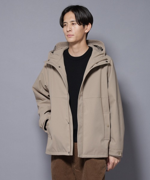 NANO universe（ナノユニバース）の「ボンディングウォームパーカー（ブルゾン・メンズ・チャコール/ブラック/ベージュ・XL/L/M/S）」の4枚目の写真