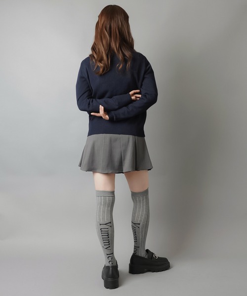 SPINNS(スピンズ)の「ワンホン女子を先取り♪配色アーガイルの大人可愛い万能カーデ(カーディガン/ボレロ・レディース・ワイン/ネイビー/グレー・ONESIZE)」の9枚目の写真