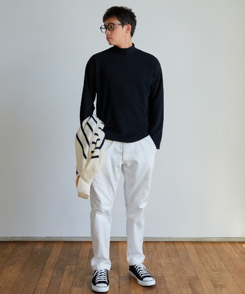 KALENO(カレノ)の「basic mock neck tee(Tシャツ/カットソー・レディース・ブラック・FREE)」の10枚目の写真