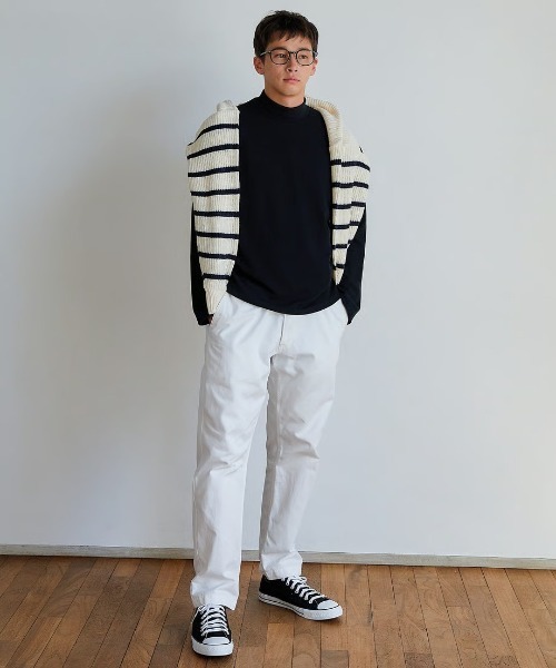KALENO(カレノ)の「basic mock neck tee(Tシャツ/カットソー・レディース・ブラック・FREE)」の14枚目の写真