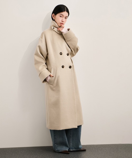 セール】2WAYスタンドカラーロングコート（その他アウター）｜LE