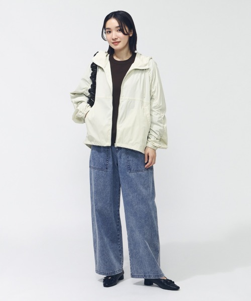 TIGORA（ティゴラ）の「ティゴラ TIGORA デニムワイドパンツ（デニムパンツ・レディース・サックスブルー/ダークブルー・S/M/L/XL）」の6枚目の写真