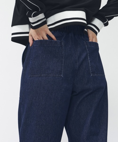 TIGORA（ティゴラ）の「ティゴラ TIGORA デニムワイドパンツ（デニムパンツ・レディース・サックスブルー/ダークブルー・S/M/L/XL）」の16枚目の写真