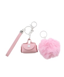 JELLY BEANS（ジェリービーンズ）の「ミニバッグポンポンファーチャーム(188-56048)JELLY BEANS(ジェリービーンズ)（キーホルダー）」