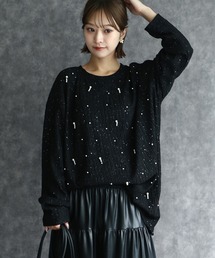 any day（エニーデイ）の「ドレッシーパールチュニック（Tシャツ/カットソー・レディース）」