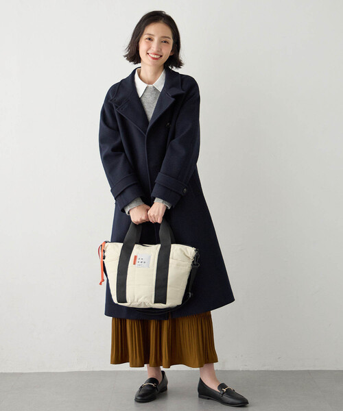 CROSSPLUS ONLINE(クロスプラスオンライン)の「【ONDOO】キルティング2wayトートバック【撥水】(トートバッグ・レディース・ブラック/ベージュ/オフホワイト/グレー・フリー)」の8枚目の写真