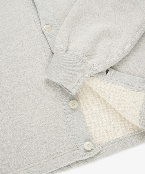 FRONT 11201(フロントワンワントゥーオーワン)の「Sweat Cardigan/ Made in Japan(カーディガン/ボレロ・メンズ・グレー・XL/L/M/S)」の4枚目の写真