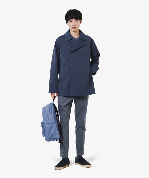LACOSTE(ラコステ)の「3レイヤー鹿の子Pコート(ピーコート・メンズ・ネイビー/ブラック/グレー・46/48/50/52)」の9枚目の写真