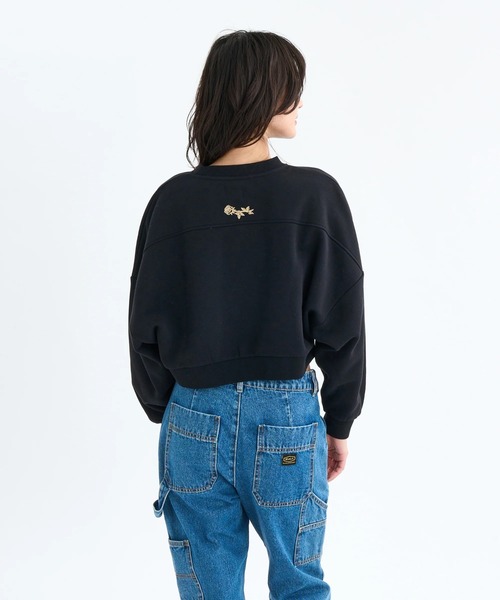 RVCA（ルーカ）の「RVCA レディース COURT BALLOON FIT CREW トレーナー 【2025年秋冬モデル】 @autumn/ルーカドルマンスリーブスウェットトレーナー（スウェット・レディース・ブラック/グレー・SMALL/MEDIUM）」の8枚目の写真