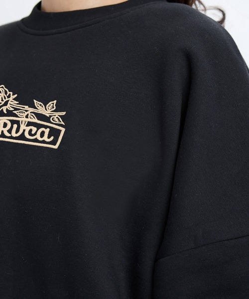 RVCA（ルーカ）の「RVCA レディース COURT BALLOON FIT CREW トレーナー 【2025年秋冬モデル】 @autumn/ルーカドルマンスリーブスウェットトレーナー（スウェット・レディース・ブラック/グレー・SMALL/MEDIUM）」の6枚目の写真