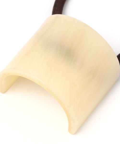 studio CLIP（スタディオクリップ）の「【daily CLIP】マーブルヘアゴム（ヘアゴム・レディース・ブラウン/グリーン/オフホワイト・FREE）」の7枚目の写真