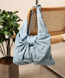 crossi（クロッシー）の「Crossi BIGリボン付デニムトートバッグ（トートバッグ）」