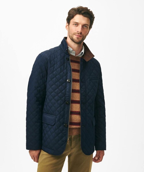BROOKS BROTHERS(ブルックスブラザーズ)の「コットン/ナイロン キルティング ジャケット(ブルゾン・メンズ・ネイビー・LARGE/MEDIUM/SMALL/X-LARGE)」の1枚目の写真