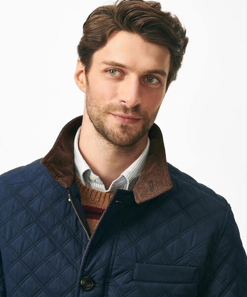 BROOKS BROTHERS(ブルックスブラザーズ)の「コットン/ナイロン キルティング ジャケット(ブルゾン・メンズ・ネイビー・LARGE/MEDIUM/SMALL/X-LARGE)」の4枚目の写真