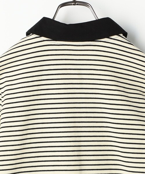 fredy couleur(フレディクルール)の「ボーダーリブ衿付きカーディガン(ニット/セーター・レディース・グレー系その他/ホワイト系その他2/ブラック系その他・38)」の16枚目の写真