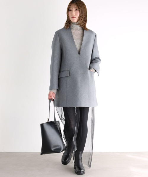 BABYLONE（バビロン）の「ボンディングミニワンピース（ワンピース・レディース・チャコール/ブラック・フリー）」の14枚目の写真