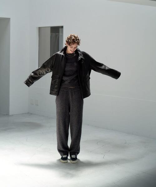 URBAN RESEARCH（アーバンリサーチ）の「new basic　CASHMERE SILK MOULINE LONGPANTS（その他パンツ・レディース・ブラウン系その他/グレー系その他・FREE）」の5枚目の写真