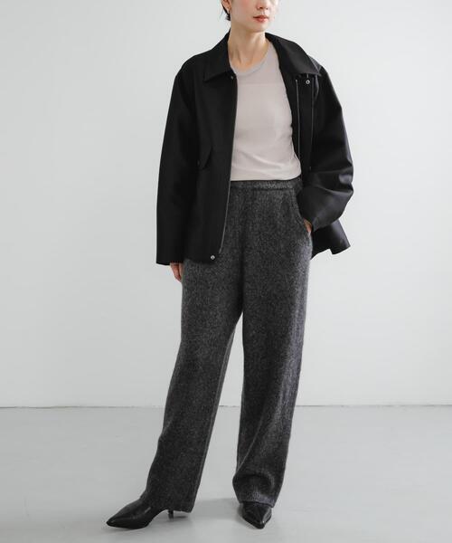 URBAN RESEARCH（アーバンリサーチ）の「new basic　CASHMERE SILK MOULINE LONGPANTS（その他パンツ・レディース・ブラウン系その他/グレー系その他・FREE）」の8枚目の写真