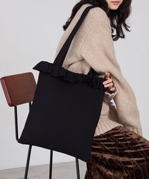 forksy.（フォルクシー）の「【forksy.】フリルアソート巾着トートバッグ / A4収納可能（トートバッグ・レディース）」