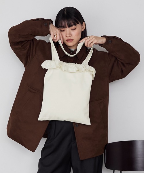 forksy.】フリルアソート巾着トートバッグ / A4収納可能 forksy.│MONO