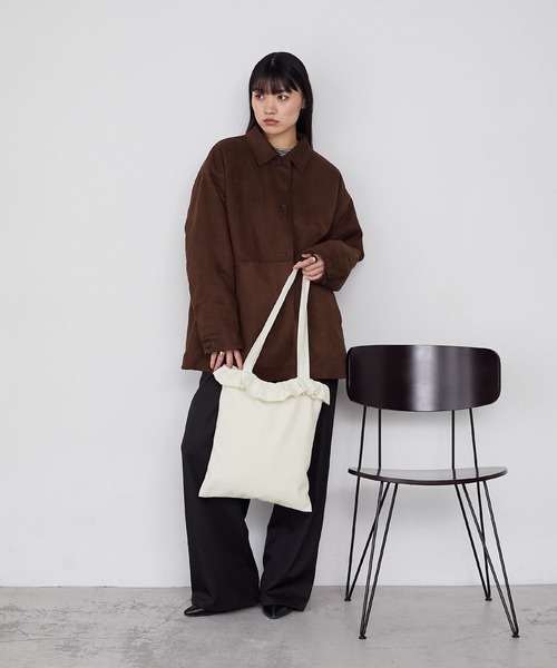 forksy.】フリルアソート巾着トートバッグ / A4収納可能 forksy.│MONO