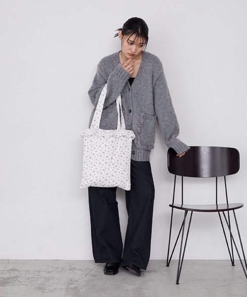 forksy.】フリルアソート巾着トートバッグ / A4収納可能 forksy.│MONO