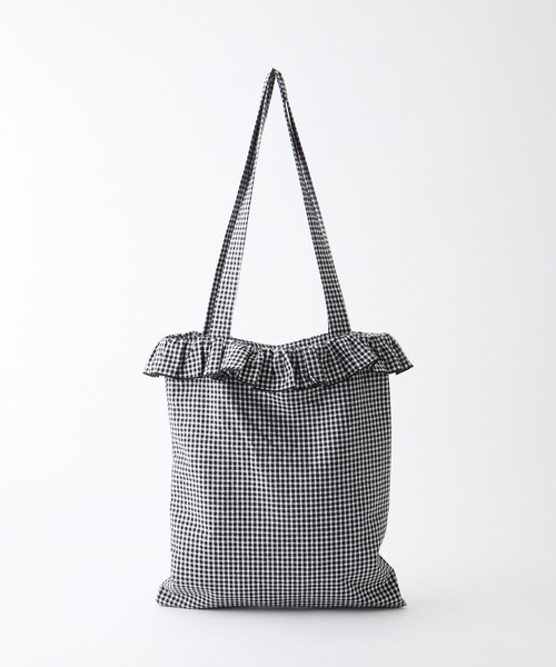 forksy.】フリルアソート巾着トートバッグ / A4収納可能（トートバッグ