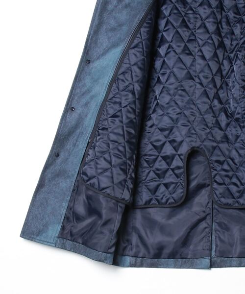 TORNADO MART（トルネードマート）の「T/Cｽｴｰﾄﾞﾗｲﾅｰﾂｷｶｴｼｴﾘｺｰﾄ（トレンチコート・メンズ・ブラック/ダークパープル/オフホワイト/ブルー・MEDIUM/LARGE/LL/XXL）」の6枚目の写真