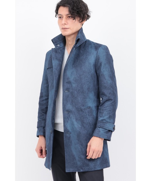 TORNADO MART（トルネードマート）の「T/Cｽｴｰﾄﾞﾗｲﾅｰﾂｷｶｴｼｴﾘｺｰﾄ（トレンチコート・メンズ・ブラック/ダークパープル/オフホワイト/ブルー・MEDIUM/LARGE/LL/XXL）」の3枚目の写真