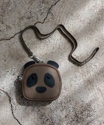 VitaFelice（ヴィータフェリーチェ）の「ネックストラップ付き本革コインケース（パンダ）（コインケース）」